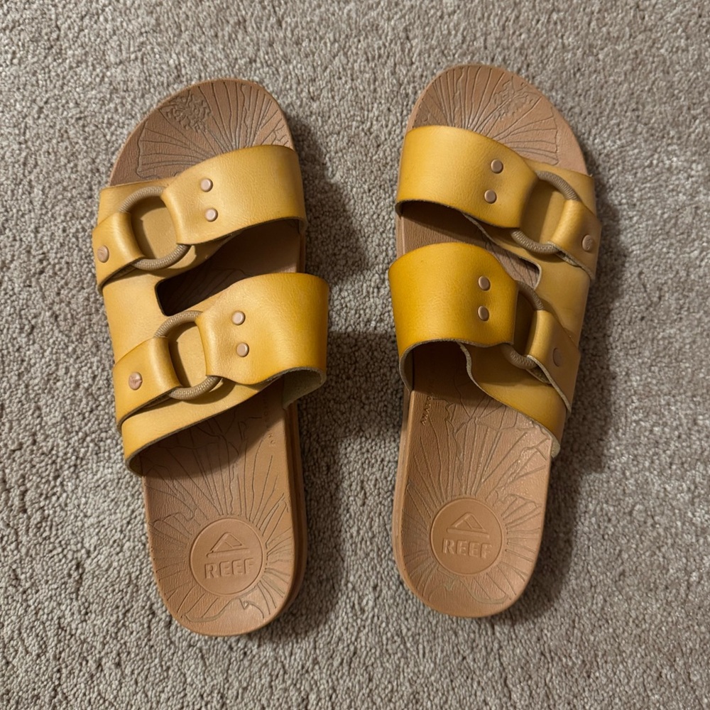 Reef Double Strap Leather Sandals